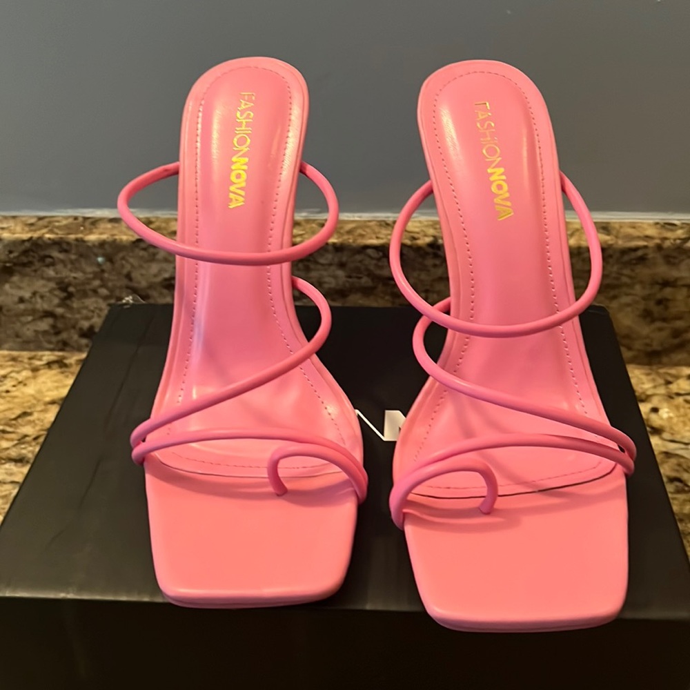 Heeled Mules -pink